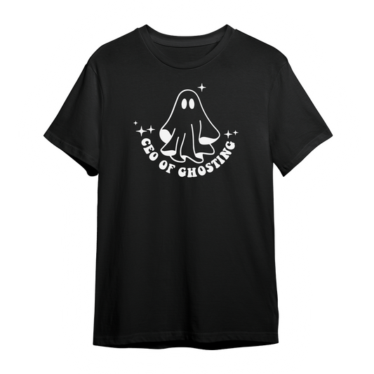 CEO Of Ghosting Graphic Unisex Black T-shirt