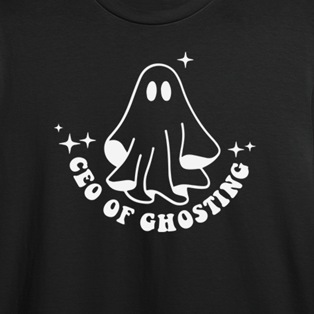 CEO Of Ghosting Graphic Unisex Black T-shirt