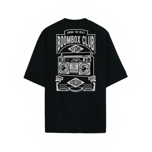 Old School Boombox Club - Oversized Unisex Graphic T-shirt