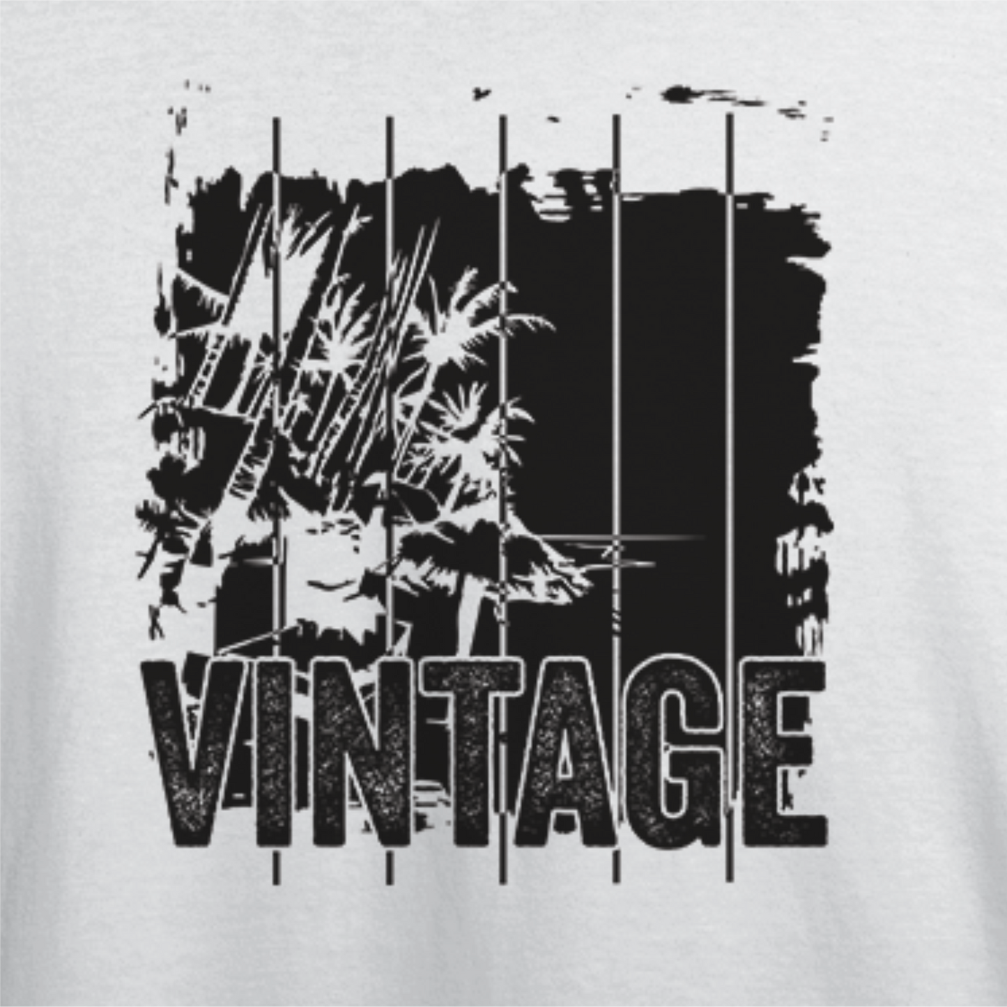 Vintage Graphic Unisex White T-shirt