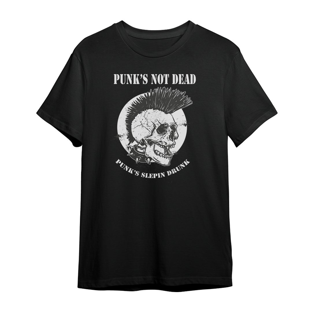 Retro Punk  Black Unisex Graphic T-shirt