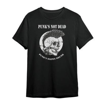 Retro Punk  Black Unisex Graphic T-shirt