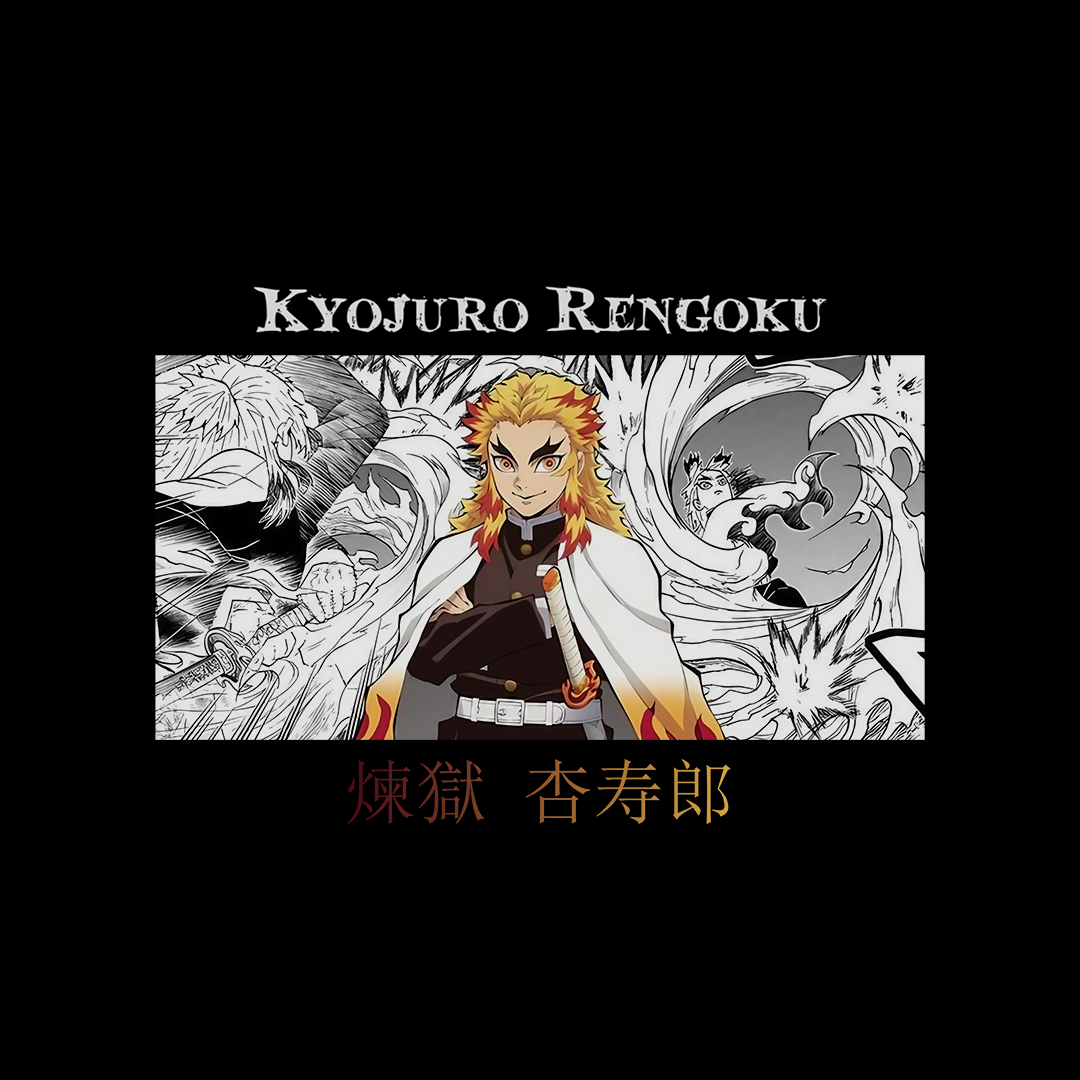 Kyōjurō Rengoku | Flame Hashira  - Oversized Unisex Graphic T-shirt