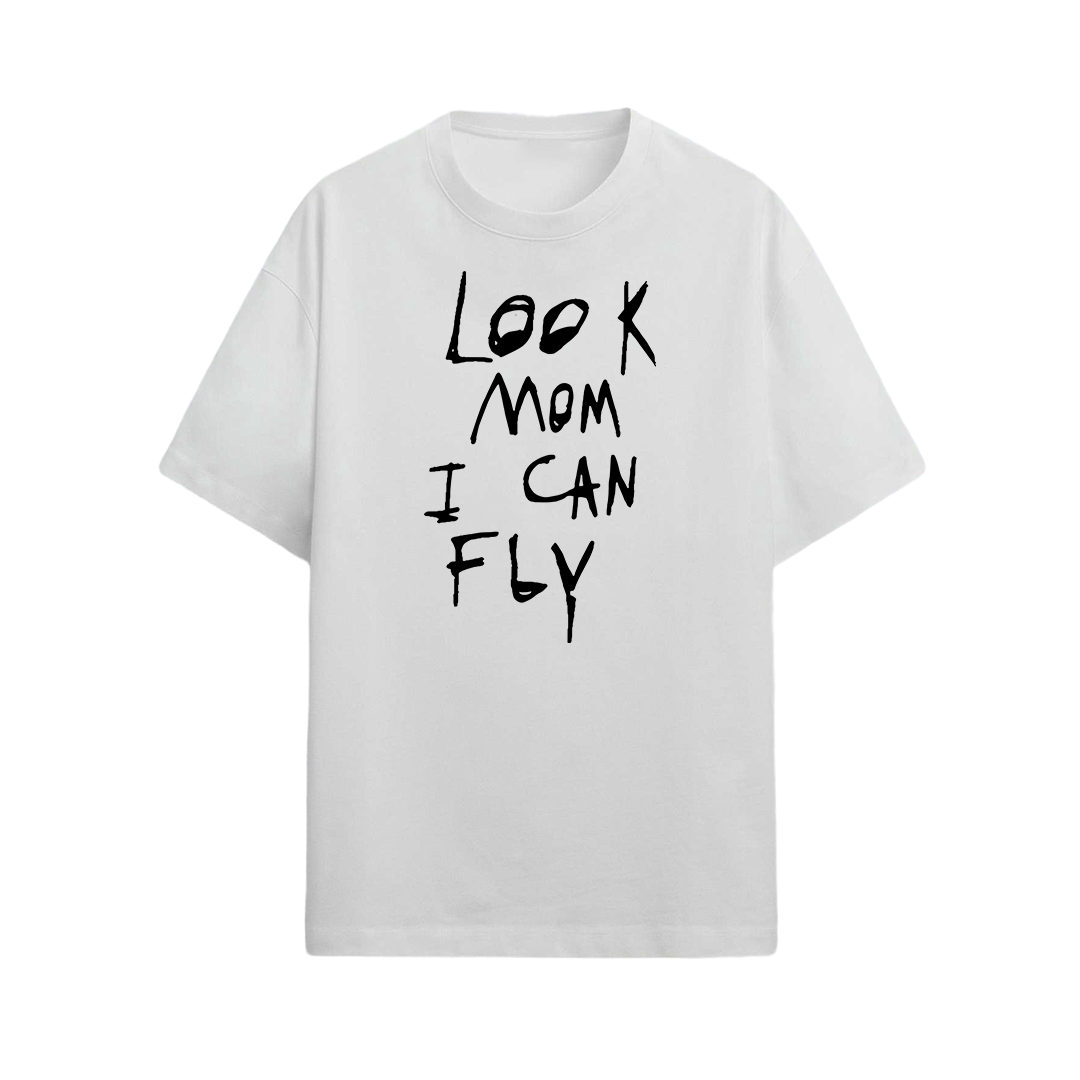Look Mom I can Fly - Oversized Unisex Graphic T-shirt