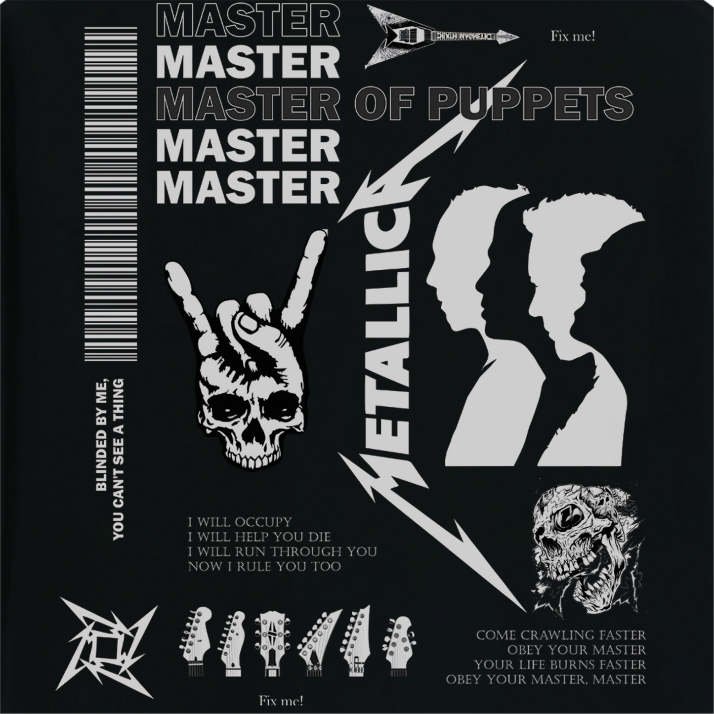 Metallica Oversized Unisex Graphic T-shirt