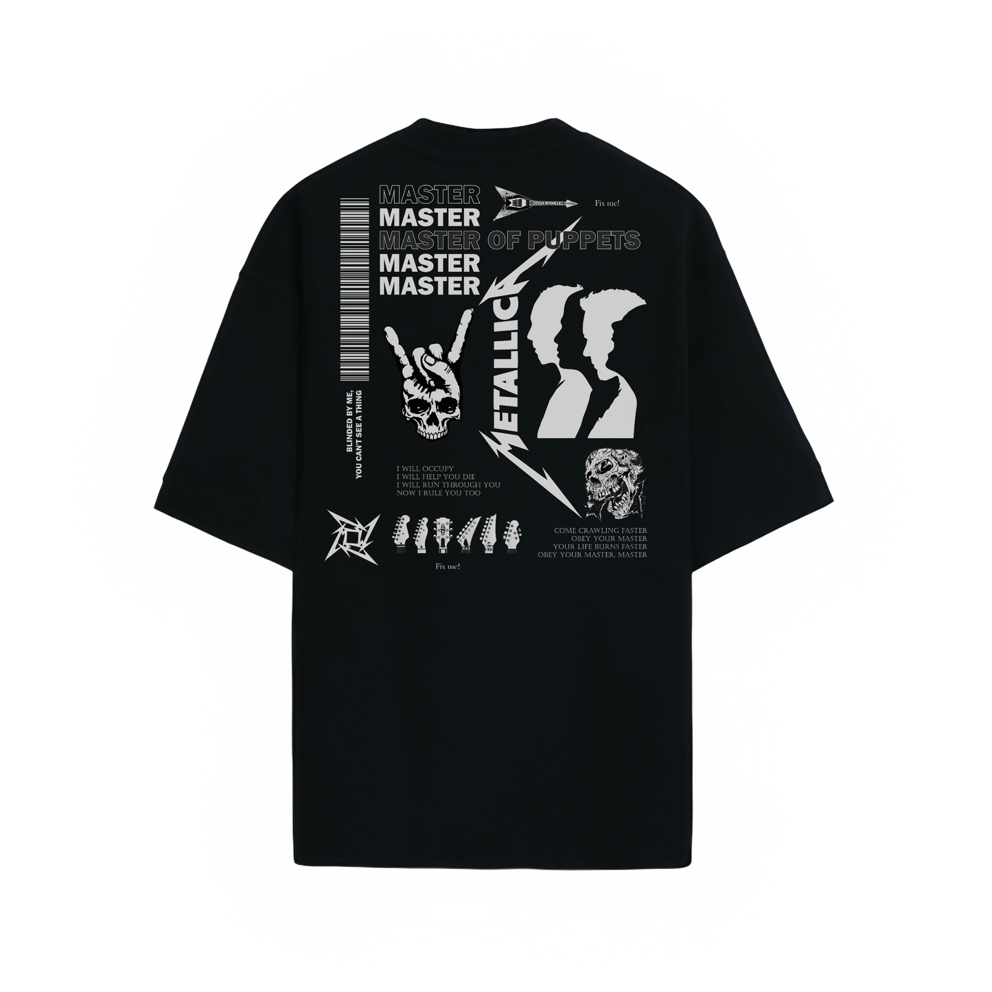 Metallica Oversized Unisex Graphic T-shirt